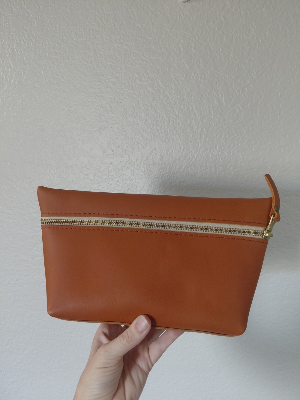 Tuscany Portland Leather Makeup Bag Size Regular